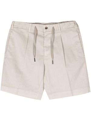 Dell'oglio inverted-pleat bermuda shorts - Neutrals