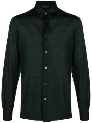 Dell'oglio long-sleeve merino-wool shirt - Green