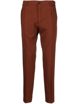 Dell'oglio mid-rise tapered trousers - Brown