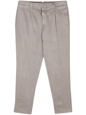 Dell'oglio mid-waist tapered chino trousers - Grey