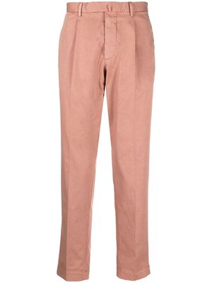 Dell'oglio off-centre front fastening tapered trousers - Pink