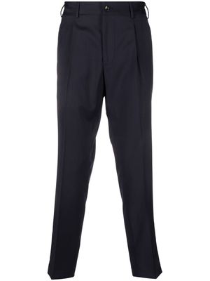 Dell'oglio pleat detailing wool tailored trousers - Blue