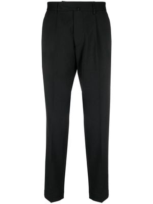 Dell'oglio pleated tapered trousers - Black
