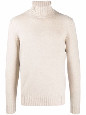 Dell'oglio purl-knit cashmere jumper - Neutrals