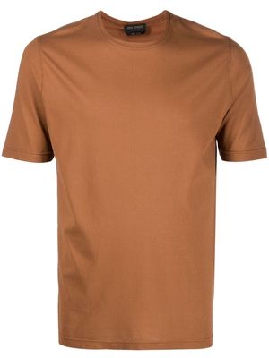 Dell'oglio round-neck cotton T-shirt - Brown