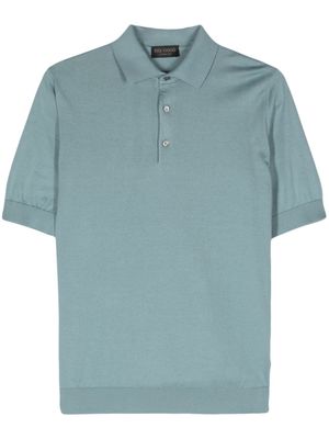 Dell'oglio short-sleeve cotton polo shirt - Blue
