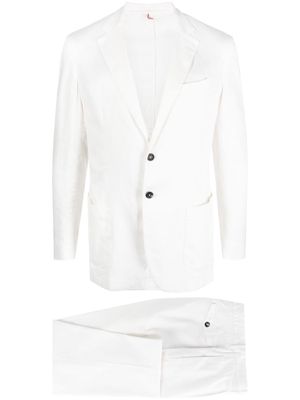 Dell'oglio single-breasted suit set - White