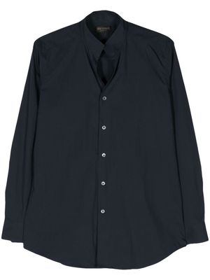 Dell'oglio stand-up collar buttoned shirt - Blue