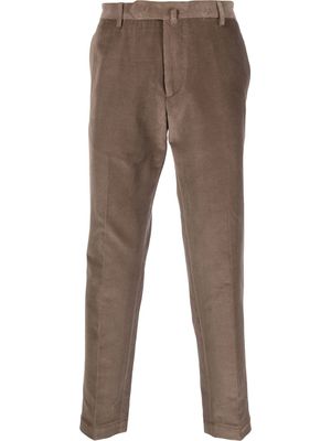 Dell'oglio straight-leg corduroy trousers - Brown