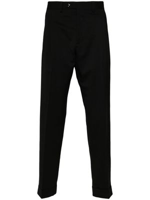 Dell'oglio straight-leg wool-blend trousers - Black