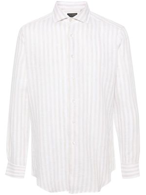 Dell'oglio striped linen shirt - Neutrals
