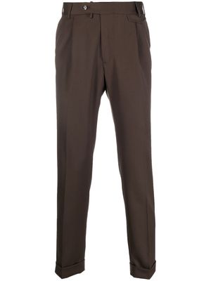 Dell'oglio tailored straight-leg trousers - Brown
