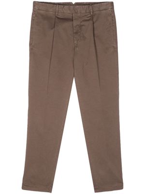 Dell'oglio tapered cotton chino trousers - Brown