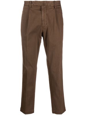 Dell'oglio tapered tailored trousrs - Brown