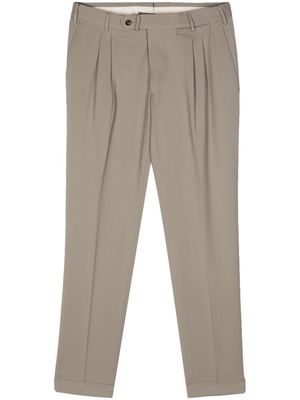 Dell'oglio tapered wool chino trousers - Green