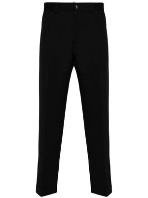 Dell'oglio tapered wool trousers - Black
