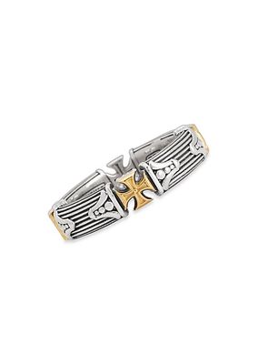 Delos 2.0 Iconic Order Finesse 18K Gold & Sterling Silver Ring