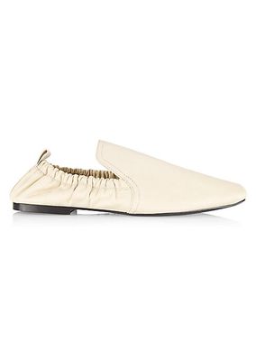 Delphine Elasticized Leather Loafers
