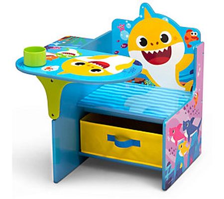 Delta Children Baby Shark Chair Desk with Stora e Bin