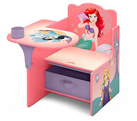 Delta Children Disney Princess Chair Desk with torage Bin