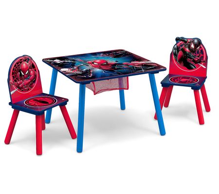 Delta Children Spider-Man Kids Table and Chair Set w/ Storage