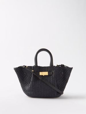 Demellier - New York Mini Faux-leather Cross-body Bag - Womens - Black