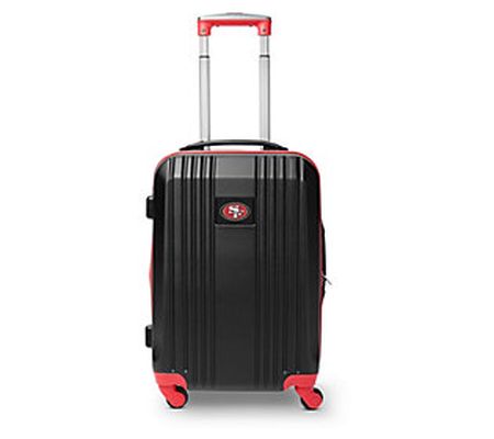 Denco NFL 21 Inch Carry-On Hardcase 2-Tone Spin ner Red