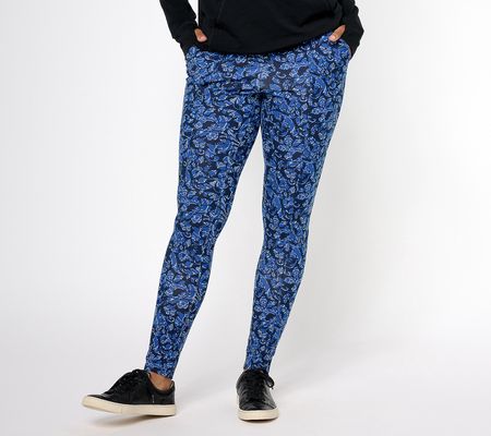 Denim & Co. Active Petite Printed Duo Stretch Legging
