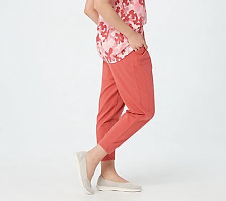 Denim & Co. Active Regular French Terry Ankle Length Joggers