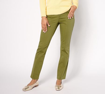 Denim & Co. Canyon Retreat Soft Twill Pant with Seaming Detail