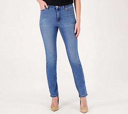 Denim & Co. Coolmax All Seasons Regular Slim Straight Jean