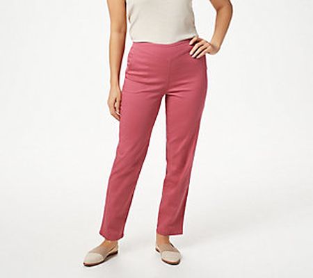 Denim & Co. Pull-On Front V-Yoke Jeans with Pockets