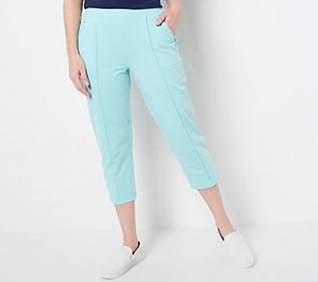 Denim & Co. Regular Active French Terry Crop Pant