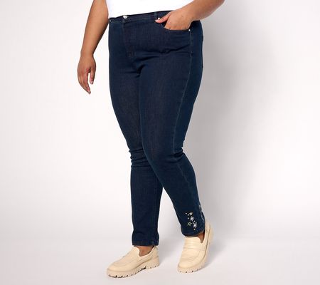Denim & Co. Signature Perfect Flex Denim Holiday Party