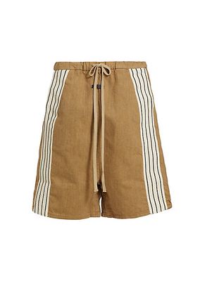 Denim Stripe Shorts