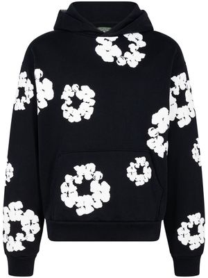 Denim Tears printed "Cotton Wreath" hoodie - Black