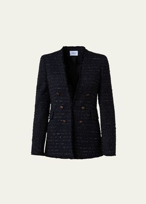 Denim Tweed Tailored Jacket
