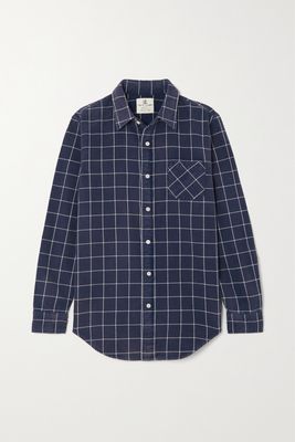 Denimist - Checked Cotton-flannel Shirt - Blue