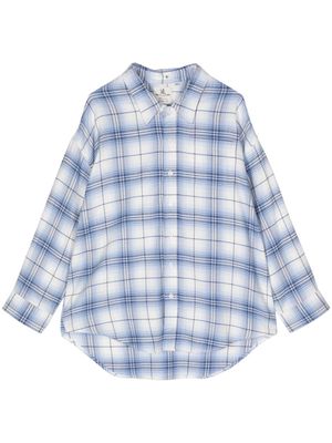 Denimist tartan-check cotton shirt - Blue