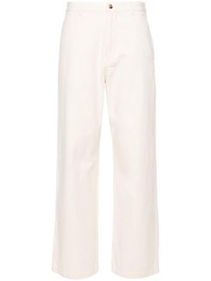 Denimist wide-leg cotton chino trousers - Neutrals