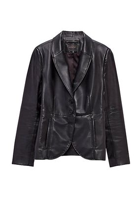 Denise Tailored Recycled Leather Blazer