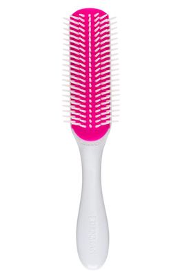 DENMAN D3 Original Styler 7-Row Hairbrush in White With Pink Pad