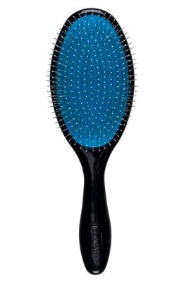DENMAN D90L Tangle Tamer Hairbrush in Black With Blue Pad