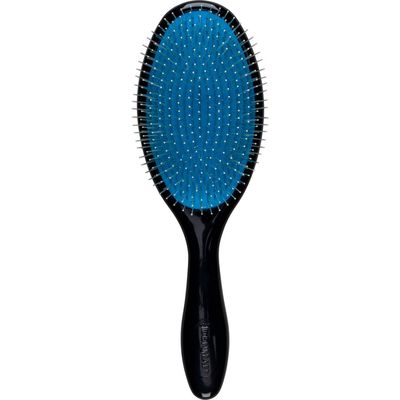 DENMAN Tangle Tamer Brush in Black With Blue Pad 