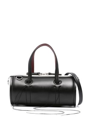 DENTRO mini Anona leather handbag - Black