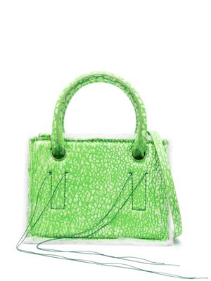 DENTRO mini Otto leather tote bag - Green