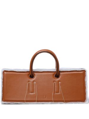 DENTRO Otto leather handbag - Brown