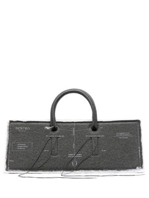 DENTRO Otto Paper leather tote bag - Grey
