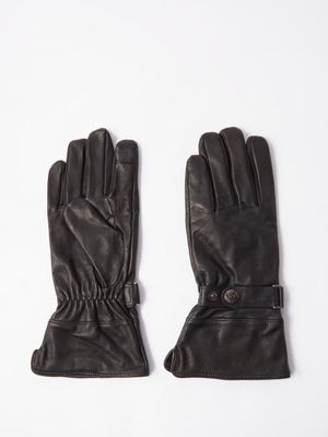 Dents - Dartmouth Touchscreen-compatible Leather Gloves - Mens - Black