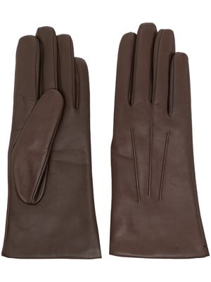 DENTS Maisie leather touch-screen gloves - Brown